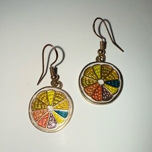 Colorful Citrus-Inspired Earrings